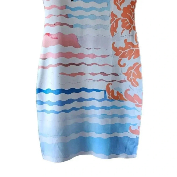 Animapop European Women's Printed Reversible Casual Sleeveless Mini Dress Small. - Picture 6 of 16